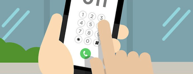 The very first step, is: start, dial.